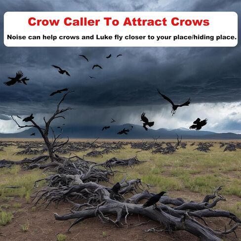 Crow Caller لجذب الغربان ， Crow Call Whistle ، Raven Portable Crow Frishing صافرة ، صافرة المقلدة المقلدة Crow Caller ، صافرة الغراب ، للمبتدئين ، والمبتدئين ، المحترفين in Kuwait
