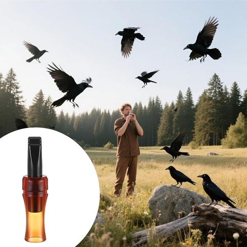 Crow Caller لجذب الغربان ， Crow Call Whistle ، Raven Portable Crow Frishing صافرة ، صافرة المقلدة المقلدة Crow Caller ، صافرة الغراب ، للمبتدئين ، والمبتدئين ، المحترفين in Kuwait