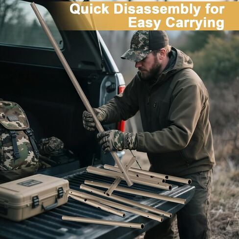 Outdoors Dove Hunting Decoys, 9 ft Height Adjustable Dove & Duck Tree Mounting Pole, Dove Decoy Stand Pole Hunting Accessories Works with Dove Decoys, Hunting Gifts (Dove Decoy Not Included) in Saudi Arabia