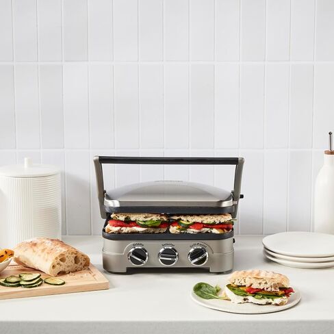 Cuisinart 5-IN-1 Stainless Steel Griddler, Panini Press, Sandwich Maker & More, GR-4NNAS in Saudi Arabia