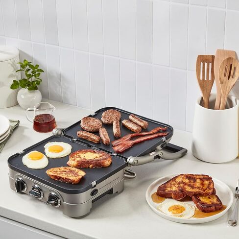 Cuisinart 5-IN-1 Stainless Steel Griddler, Panini Press, Sandwich Maker & More, GR-4NNAS in Saudi Arabia