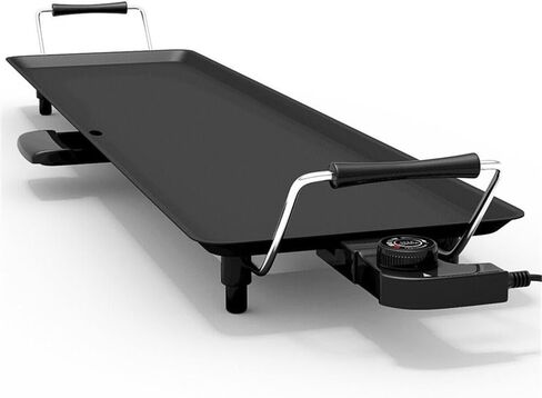 Pemberly Row Teppanyaki Top Grill Gridddle BBQ Noncstick Camping Black in Saudi Arabia