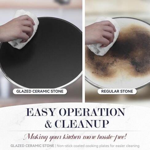 Baker's Friend Electric Pizza Oven Confertop Indoor ، آلة صانع 12 بوصة للمنزل ، الطهي والشواية ، فرن من الخزف الزجاجي الممتاز ، الأزرق الشاحب in Kuwait