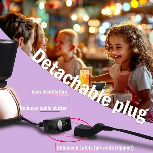 Artestia Electric Fondue Pot 2-QT 1500W ، مجموعة فوندو سويسرية ثنائية الاستخدام لذوبان الجبن والشوكولاتة ، والتحكم في درجة الحرارة القابلة للتعديل ، وعاء خزفي أبيض مع قاعدة من الذهب الوردي وشوكات 6 in Kuwait