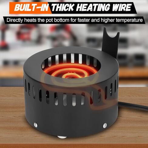 5 رطل من بوتقة ذوبان الرصاص الكهربائي ، وعاء ذوبان سريع الرصاص لمجموعة قالب الصيد ، قاعدة من الفولاذ المقاوم للصدأ لسهولة الانفصال in Kuwait