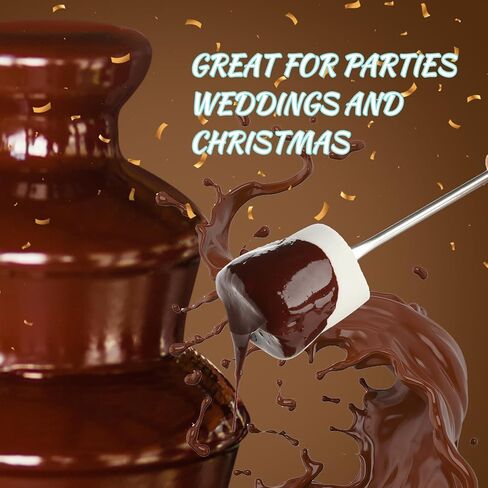 MINI Chocolate Fountain Machine Small Electric Chocolate Fondue Fountain Machine for Party for Candy Butter Cheese (Black) in Saudi Arabia