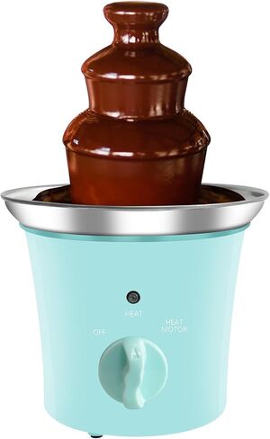 MINI Chocolate Fountain Machine Small Electric Chocolate Fondue Fountain Machine for Party for Candy Butter Cheese (Black) in Saudi Arabia