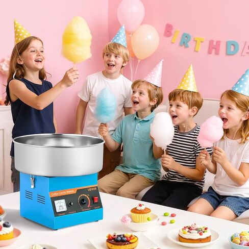 آلة حلوى Cotton Cotton Commercial ، 1000W Welectric Candy Floss Maker ، سهلة الاستخدام مع وعاء من الفولاذ المقاوم للصدأ 15 بوصة ومغرفة بالسكر ، مما يجعل الحلوى الصعبة لعيد ميلاد المنزل ، حفلة عائلة ، وردي in Kuwait