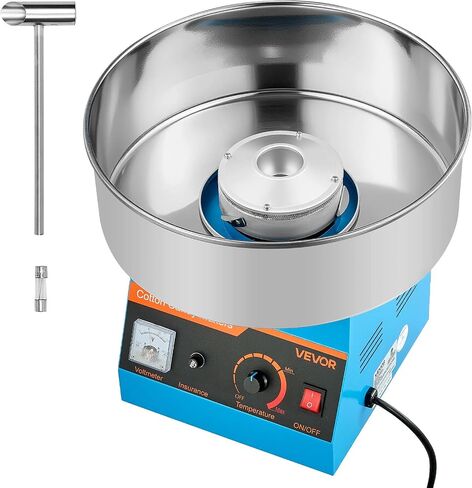 آلة حلوى Cotton Cotton Commercial ، 1000W Welectric Candy Floss Maker ، سهلة الاستخدام مع وعاء من الفولاذ المقاوم للصدأ 15 بوصة ومغرفة بالسكر ، مما يجعل الحلوى الصعبة لعيد ميلاد المنزل ، حفلة عائلة ، وردي in Kuwait