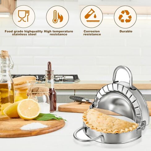 2pcs الفولاذ المقاوم للصدأ التورتيلا سلكات التاكو صانع تورتيلا جرايبر ، لفطائر بوريتوس Quesadillas ساندويتش (5 بوصات و 6 بوصات) in Kuwait