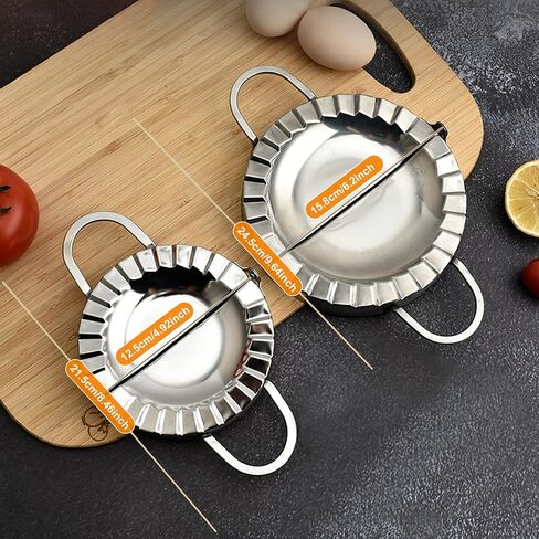 2pcs الفولاذ المقاوم للصدأ التورتيلا سلكات التاكو صانع تورتيلا جرايبر ، لفطائر بوريتوس Quesadillas ساندويتش (5 بوصات و 6 بوصات) in Kuwait