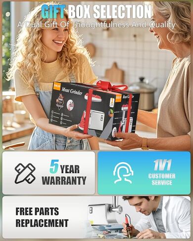 5.0 Upgrade Electric Meat Grinder【NO.1 Germany 3500W Super Motor】【SGS Certified SUS304 Blade & Plate】3-Second Fast Meat Grinding, Perfect For Meat Grinders For Home Use (SILVER) in Kuwait