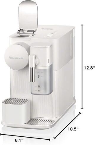 Nespresso Lattissima One Original Espresso Machine with Milk Frother by De'Longhi, Shadow Black in Saudi Arabia