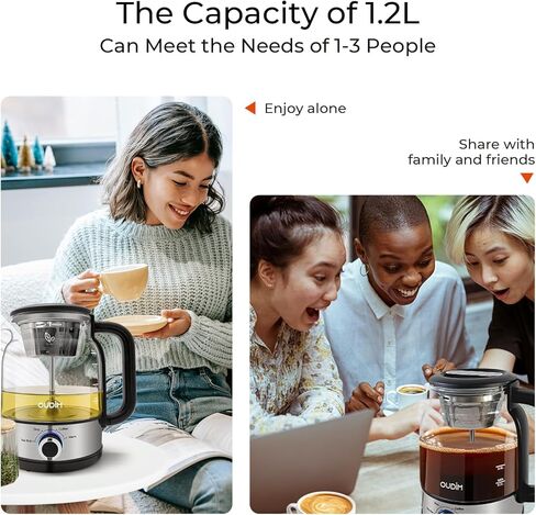 صانع القهوة بالتنقيط عن طريق الرش ، سعة 1.2 لتر ، طاقة 600 واط ، مكبس القهوة الخالي in Kuwait