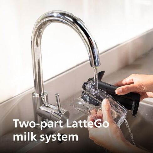PHILIPS 5500 Series Fully Automatic Espresso Machine - LatteGo Milk System, Integrated Grinder, 20 Hot & Iced Coffee Pre-Sets, Quick Start, SilentBrew, 15-Bar Pressure, Black Chrome (EP5544/94) in Saudi Arabia