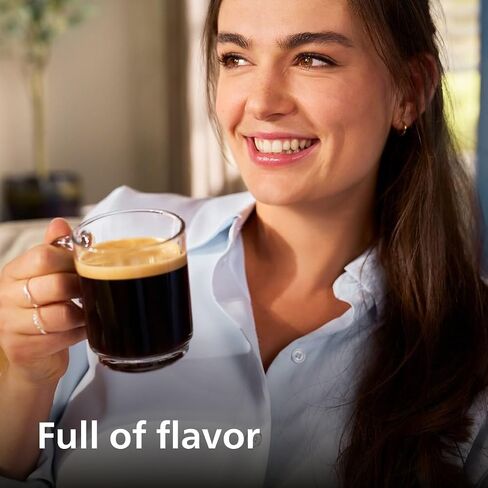 PHILIPS 5500 Series Fully Automatic Espresso Machine - LatteGo Milk System, Integrated Grinder, 20 Hot & Iced Coffee Pre-Sets, Quick Start, SilentBrew, 15-Bar Pressure, Black Chrome (EP5544/94) in Saudi Arabia