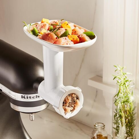 KitchenAid KSMFT Food Grinder Accessory, Fits KSMFGA, White in Saudi Arabia