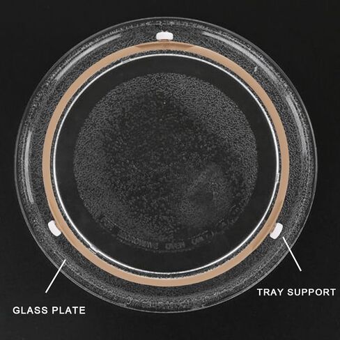 حلقة القرص الدوار للميكروويف ، 8.74in بديل حلقة أسطوانة الميكروويف مع حامل دعم صينية لوحة زجاجية متنقلة للتدفئة السلسة in Kuwait