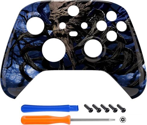 قذيفة مخصصة متطرفة لوحدة التحكم X&S Series Series X&S - توهج في Dark - Como Camo Accessories غطاء الإسكان الأمامي لوحدة التحكم في Xbox Core in Saudi Arabia