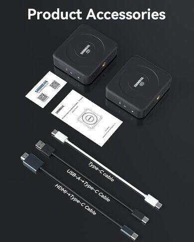 TP Nano Wireless Transmitter System Transmitter&Receiver for Phones & Cameras, 2000mAh Built-in Battery FHD Video,4Hrs, 500ft 60ms Low Latency, Support Magnetic (Black) in Saudi Arabia