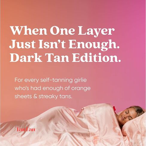 Self Tan Sleep Sac - Dark Tan Edition (Pink) - حماية الأوراق من دبان الدبان - لا يوجد ضمان نقل - 100 ٪ بارد حريري ، قاع أكثر سمكا ، أعلى الوزن ، فتحات القدم - in Kuwait