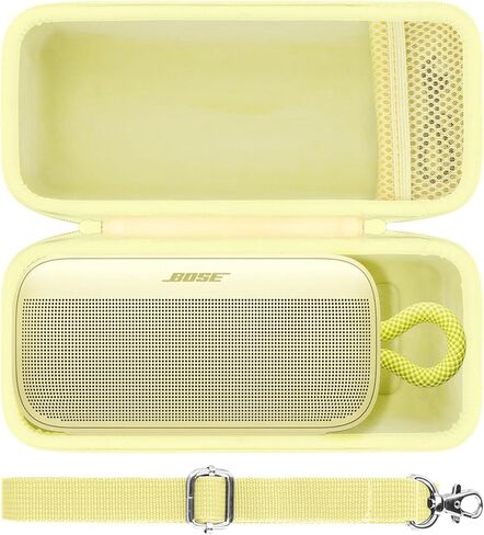 for Bose SoundLink Plus Portable Speaker Hard Protective Case, Portable Travel Case with Shoulder Strap (Black Case) - co2CREA in Saudi Arabia