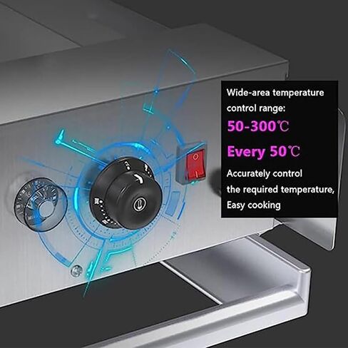 Double Layer Bake Hamburger Toaster,Stainless Steel Hamburger Equipment,2400W Electric Commercial Burger Machine with Timed 0-3 Minutes,Adjustable Temperature 50-300℃,for Home in Saudi Arabia