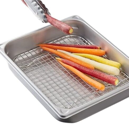 Stainless Steel Wire Pan Grate – Full Size 18" x 10" Steam Pan Compatible Rack for Cooling, Draining & Baking – Premium Quality in Saudi Arabia