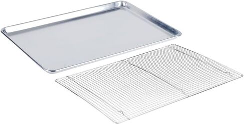 Stainless Steel Wire Pan Grate – Full Size 18" x 10" Steam Pan Compatible Rack for Cooling, Draining & Baking – Premium Quality in Saudi Arabia