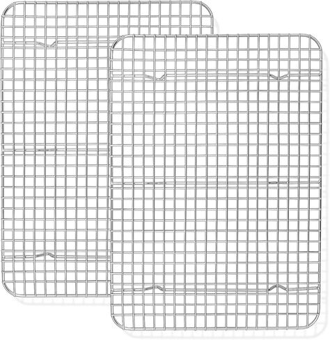 Stainless Steel Wire Pan Grate – Full Size 18" x 10" Steam Pan Compatible Rack for Cooling, Draining & Baking – Premium Quality in Saudi Arabia