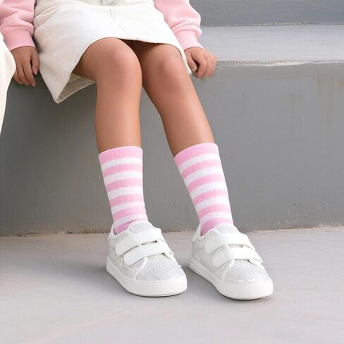 Felix & Flora Toddler/Little Kid Girls Running Shoes Sports Sneakers Princess Casual Glitter Shoes. in Saudi Arabia