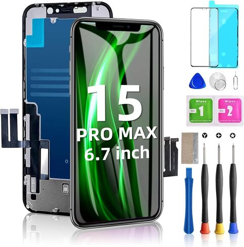 for iPhone 16 Screen Replacement 6.1inch - 3D Touch LCD Display Digitizer Frame Assembly with Repair Tools in Saudi Arabia