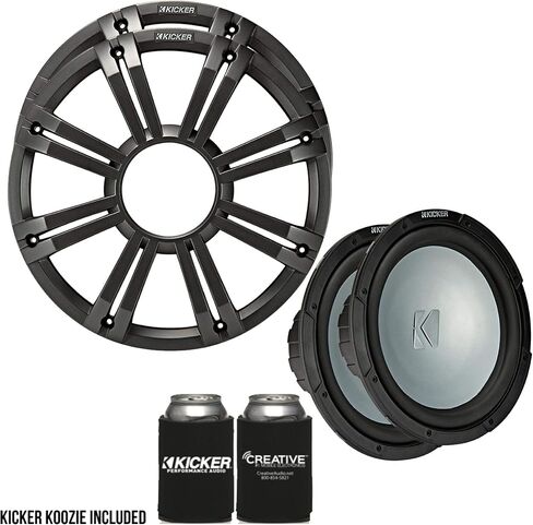 Kicker - اثنان 10 بوصة LED مضخمات الصوت البحرية في الفحم ، 2 أوم حزمة 4 أوم كل منهما in Saudi Arabia