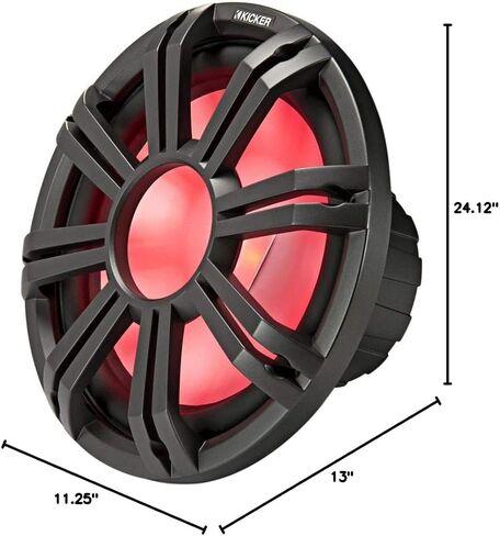 Kicker - اثنان 10 بوصة LED مضخمات الصوت البحرية في الفحم ، 2 أوم حزمة 4 أوم كل منهما in Saudi Arabia