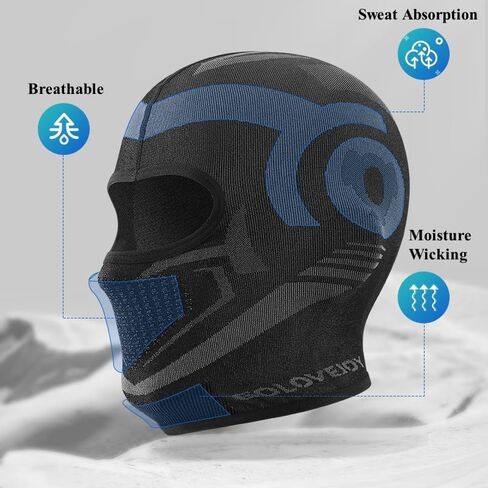 Ski Mask Balaclava Winter Full Face Mask for Men Women Cold Weather Wind Protection Gear for Skiing Snowboarding Ride Running in Saudi Arabia