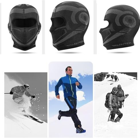 Ski Mask Balaclava Winter Full Face Mask for Men Women Cold Weather Wind Protection Gear for Skiing Snowboarding Ride Running in Saudi Arabia