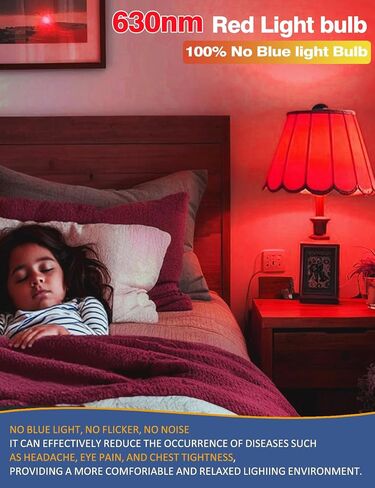 Amber Sleep Light Bulbs Dimmable, Blue Light Blocking, A15 E26 5W(40 Watt Equivalent) Dim Light Bulb,1800K Warm Light Bulbs for Healthy Sleep, Bedroom, Kids Room, 4-Pack in Saudi Arabia