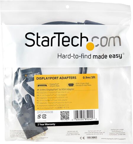 Startech.com 3ft (1M) DisplayPort إلى Cable VGA in Saudi Arabia