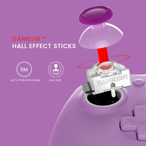 GameSir G7 SE Wired Controller for Xbox Series X|S, Xbox One & Windows 10/11, Plug and Play Gaming Gamepad with Hall Effect Joysticks/Hall Trigger, 3.5mm Audio Jack (Blue) (Renewed) in Kuwait