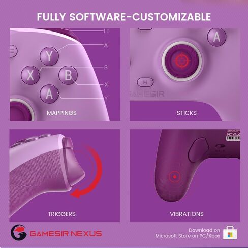 GameSir G7 SE Wired Controller for Xbox Series X|S, Xbox One & Windows 10/11, Plug and Play Gaming Gamepad with Hall Effect Joysticks/Hall Trigger, 3.5mm Audio Jack (Blue) (Renewed) in Kuwait