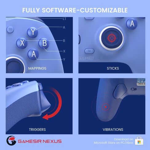 GameSir G7 SE Plud and Play Controller with Hall Effect Joysticks/Hall Trigger, Anti-Drift Wired Gamepad for Xbox Series X|S, Xbox One & Windows 10/11, 3.5 mm Audio Jack - White (Renewed) in Saudi Arabia