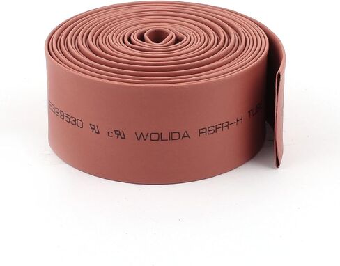 Polyolefin 2:1 Heat Shrink Tubing Sleeving Wrap Wire, 3.7 m, 20 mm Diameter, Red in Saudi Arabia
