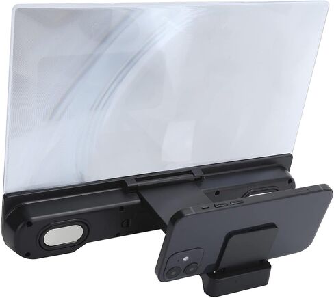 14 Screen Magnifier for Smartphone with Bluetooth Speaker, 3D HD Mobile Phone Magnifying Projector Screen Enlarger, Video Amplifier Stand Bracket for Movies, Videos and Gaming in Saudi Arabia
