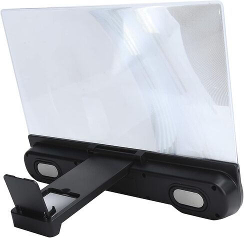 14 Screen Magnifier for Smartphone with Bluetooth Speaker, 3D HD Mobile Phone Magnifying Projector Screen Enlarger, Video Amplifier Stand Bracket for Movies, Videos and Gaming in Saudi Arabia