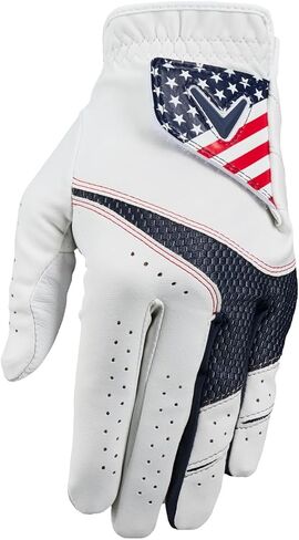 قفاز جولف صناعي فاخر من Callaway Weather Spann (أبيض، عبوتان، كاديت (أصابع أقصر)، كبير، يمكن ارتداؤه على اليد اليسرى) in Saudi Arabia