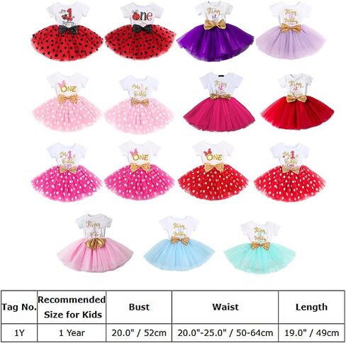 IBTOM CASTLE Baby Girls Cake Smash Birthday Mouse Polka Dots One Sequin Tutu Princess Dress Fancy Costume for Photo Shoot in Kuwait