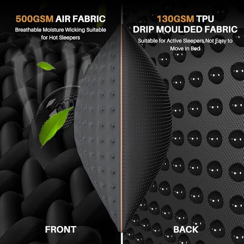 الرغوة الجانبية للوسادة النائمة للذاكرة للرحلات السريعة لوسائد التخييم الداعمة للنوم ، قابلة للتنفس الآلة للتنزه في الطائرات المنزلية والسيارة (أسود ، سفر) in Kuwait