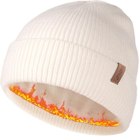 FURTALK Beanie Hats for Women Men Fleece Lined Winter Hats Soft Warm Womens Beanies for Winter in Kuwait