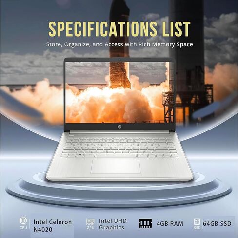 HP Student and Home Comptop مع Microsoft 365 ، ذاكرة الوصول العشوائي 16 جيجا بايت ، تخزين 1.1 تيرابايت (64 جيجابايت SSD مع سعة سحابة خارجي 64 جيجابايت) ، فريس ، فوز 11 W/O - سماعات الأذن - مثالية للعمل واللعب in Saudi Arabia