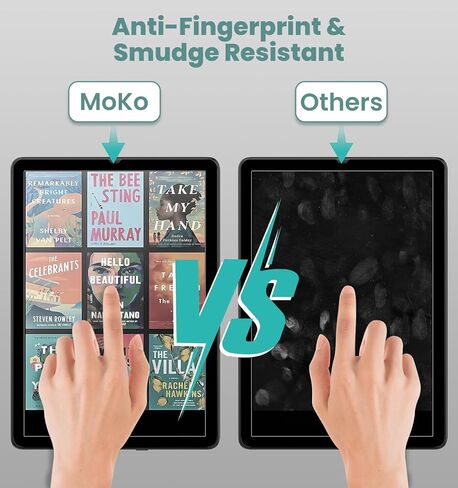 MoKo 2 Pack Screen Protector for 7" Kindle Paperwhite 12th Generation 2024 and Kindle Colorsoft Signature Edition, Anti-Glare Premium PET Protective with Black Frame Matte Screen Protector in Saudi Arabia